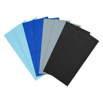 American Greetings Blue, Black, and Gray Tissue Paper, 8 ct, 20" x 20"