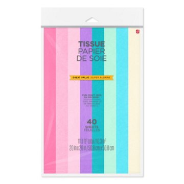 American Greetings Assorted Brights Tissue Paper, 40 ct, 20" x 20"