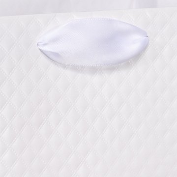 American Greetings Medium Wedding Gift Bag with Quilted Embossing, 3.94" x 10.03" x 7"