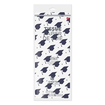 American Greetings Cap & Tassel Graduation Tissue Paper, 8 ct, 20" x 20"