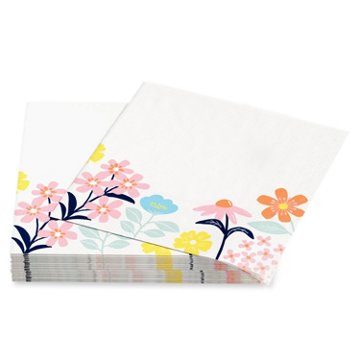 American Greetings Colorful Flowers Beverage Napkins, 20 ct