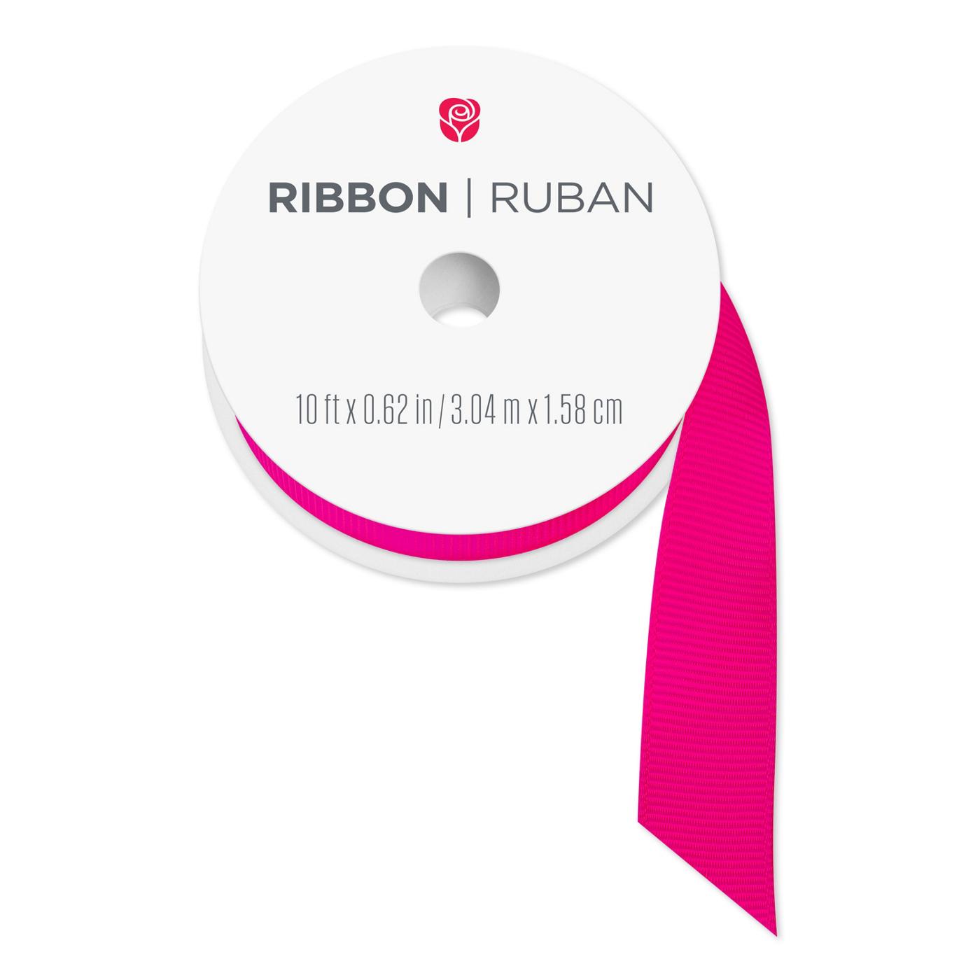 American Greetings Pink Grosgrain Ribbon - Shop Gift wrap at H-E-B