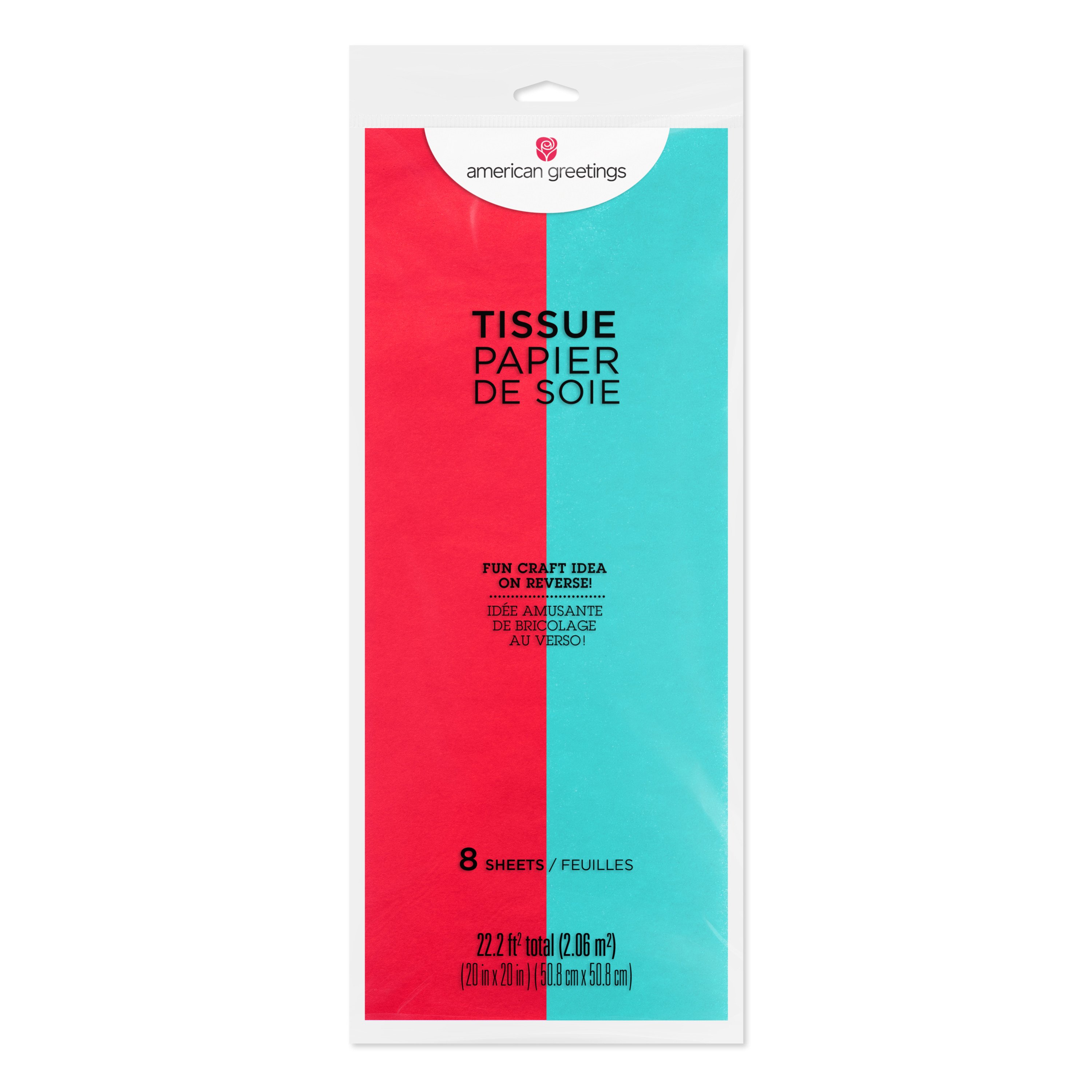 American Greetings Red & Caribbean Blue Tissue Paper Bundle, 8 ct ...
