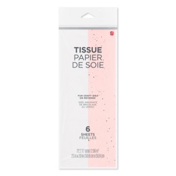 American Greetings  Rose Gold, White, Blush Pink Gift Tissue Paper, 6 ct, 20" x 20"