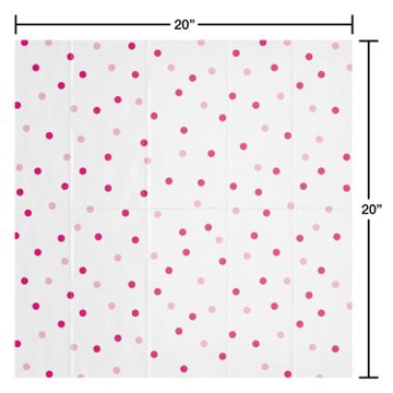 American Greetings Pink Dots on White Gift Tissue Paper, 6 ct, 20" x 20"