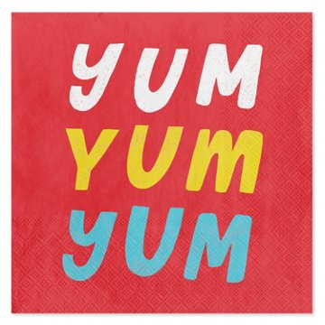 American Greetings Yum Yum Yum Lunch Napkins, 20 ct