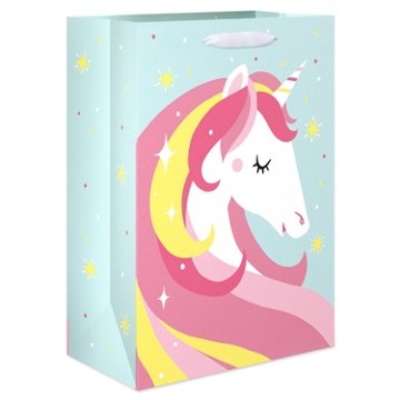 American Greetings Unicorn Medium Gift Bag, 3.94" x 10.03" x 7"