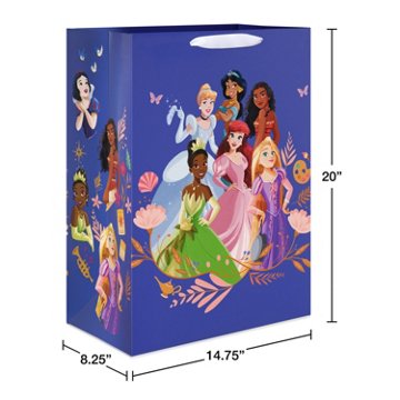 American Greetings Princess Jumbo Gift Bag, 8.25" x 20" x 14.75"