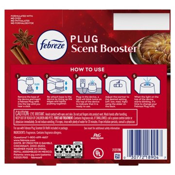Febreze Plug Scent Booster Starter Kit - Baked Cinnamon Apple