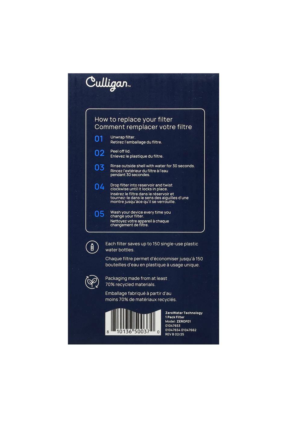 Culligan ZeroWater Filter; image 5 of 5