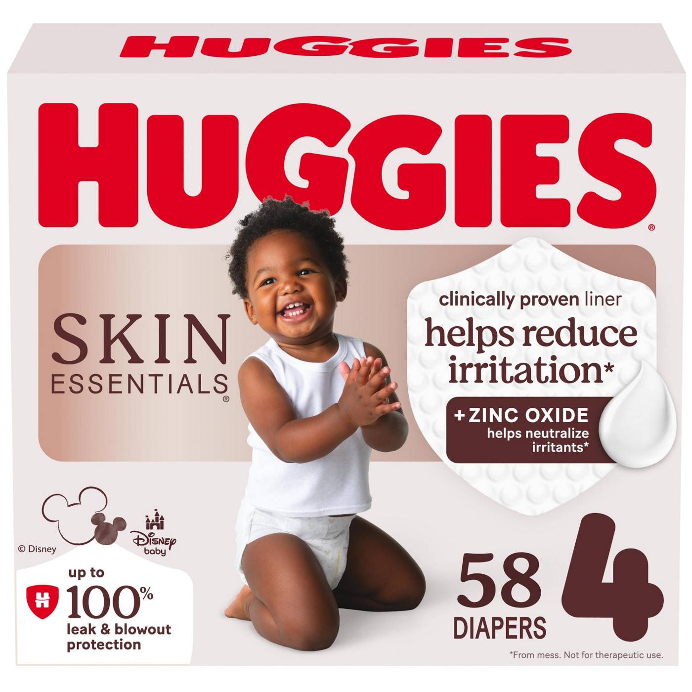 Huggies Skin Essentials Baby Diapers, Size 4 (22-37 lbs); image 1 of 8
