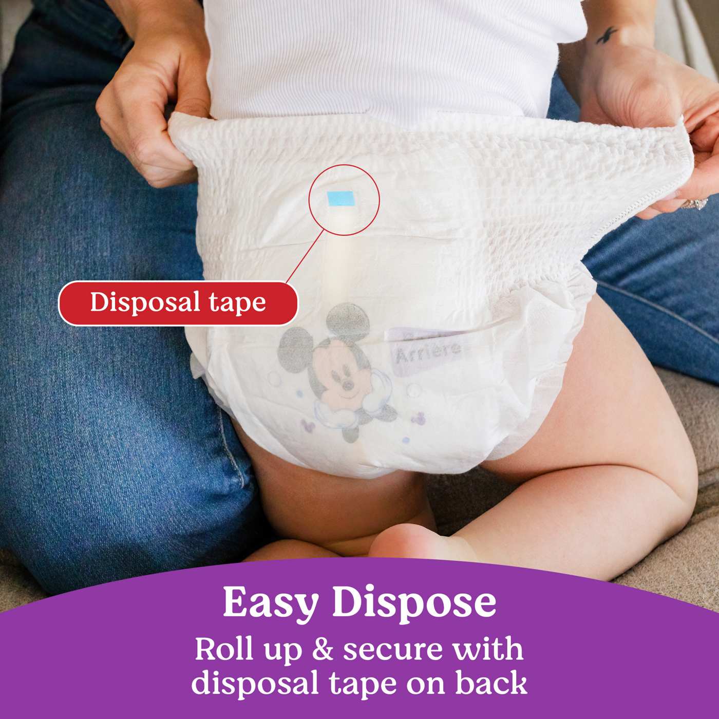 Huggies Little Movers HuggFit 360° Baby Diapers with 360° Waistband, Size 7 (41+ lbs); image 6 of 8