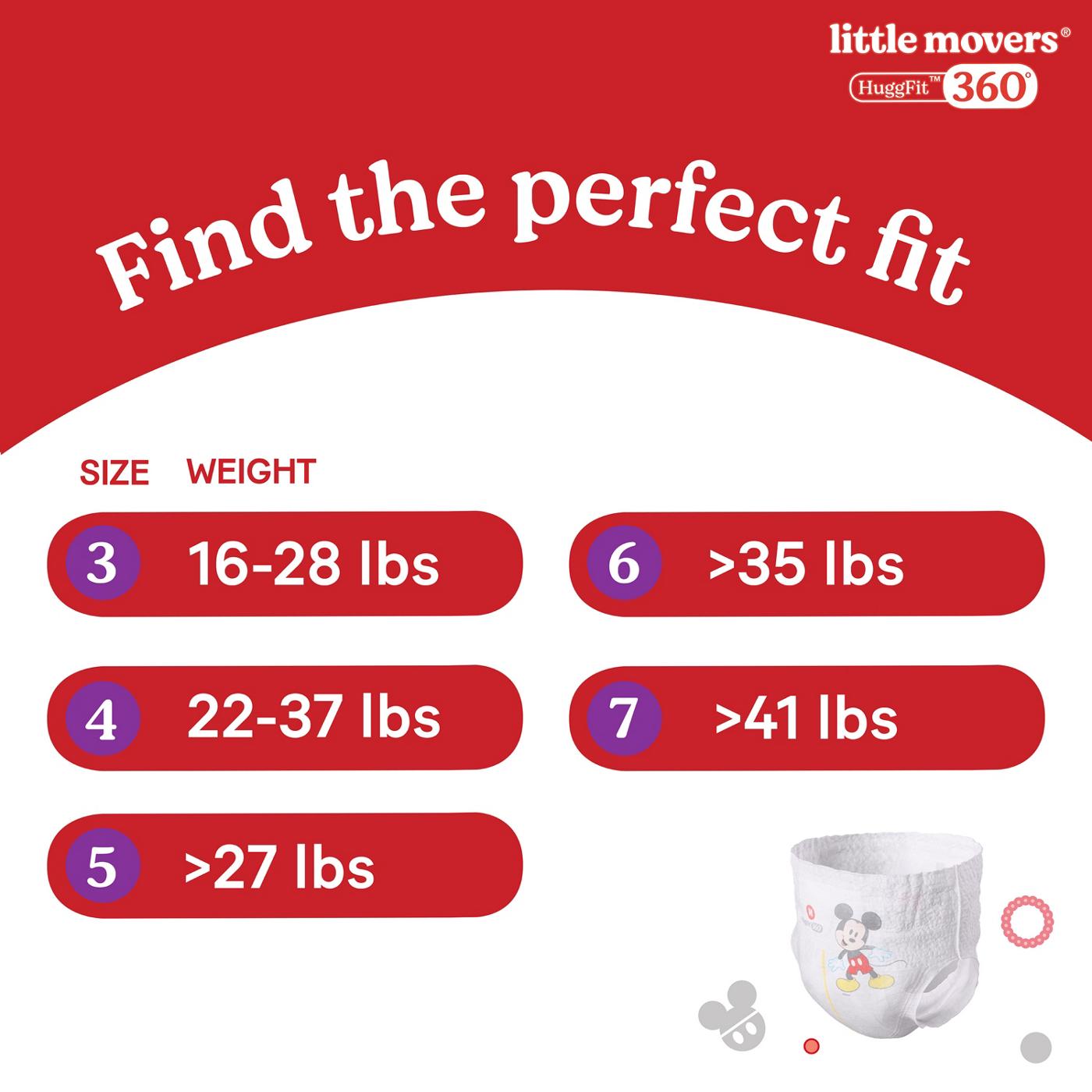 Huggies Little Movers HuggFit 360° Baby Diapers with 360° Waistband, Size 7 (41+ lbs); image 7 of 8