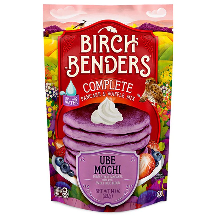 Birch Benders Ube Mochi Complete Pancake & Waffle Mix, 14 oz