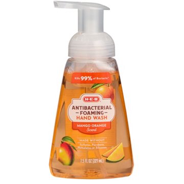 HEB Antibacterial Foaming Hand Soap - Mango Orange
