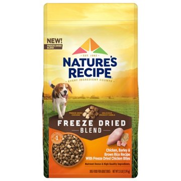Nature's Recipe Freeze Dried Blend Dry Dog Food - Chicken Barley & Rice