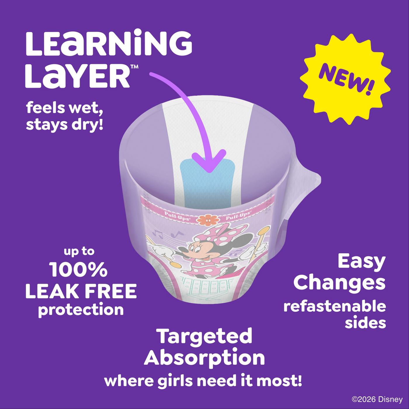 Pull-Ups Girls' Potty Training Pants, 5T-6T (46+ lbs); image 2 of 7