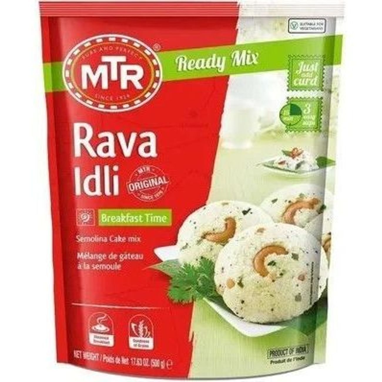 MTR Rava Idli Semolina Rice Cake Mix - Shop Pantry meals at H-E-B
