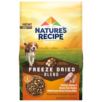 Nature's Recipe Freeze Dried Blend Dry Dog Food - Chicken Barley & Rice