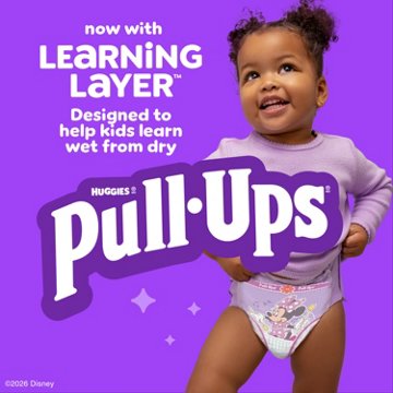 Pull-Ups Girls' Potty Training Pants, 3T-4T (32-40 lbs)