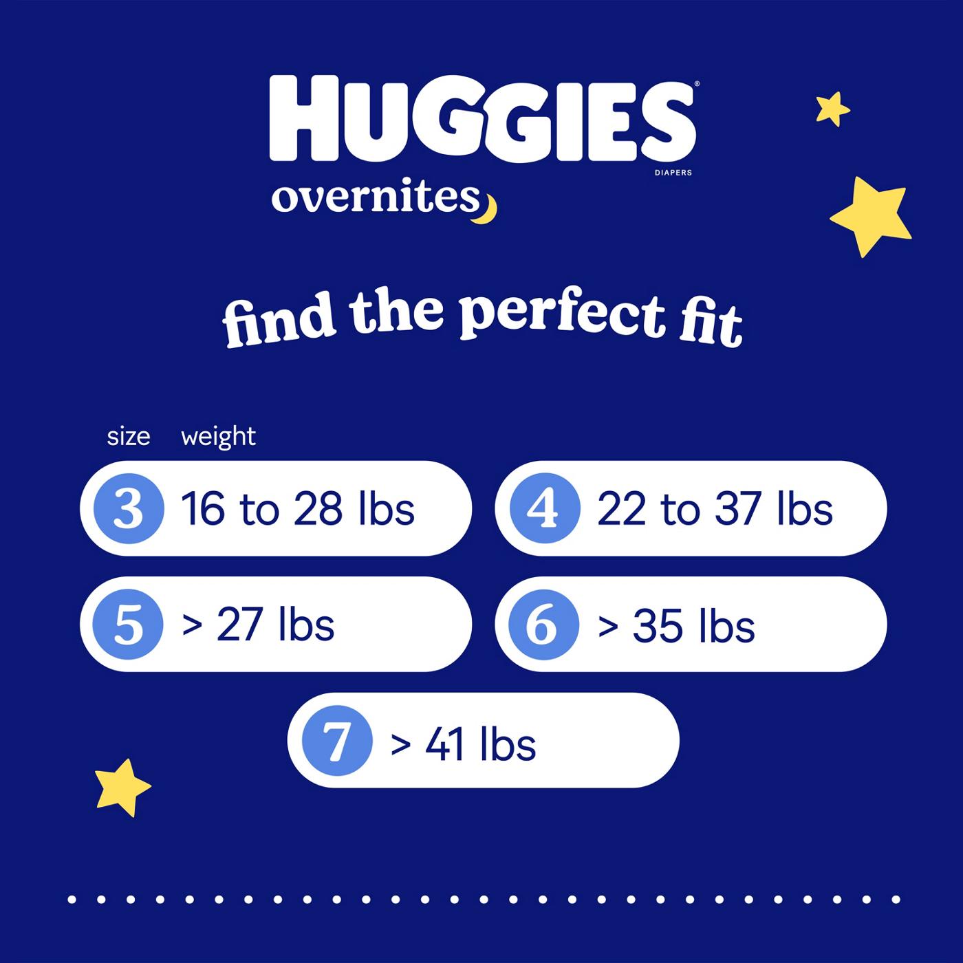 Huggies Overnites Nighttime Baby Diapers Size 7; image 8 of 8
