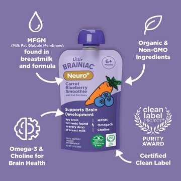 Little Brainiac  Neuro+ Baby Smoothie - Carrot Blueberry Smoothie