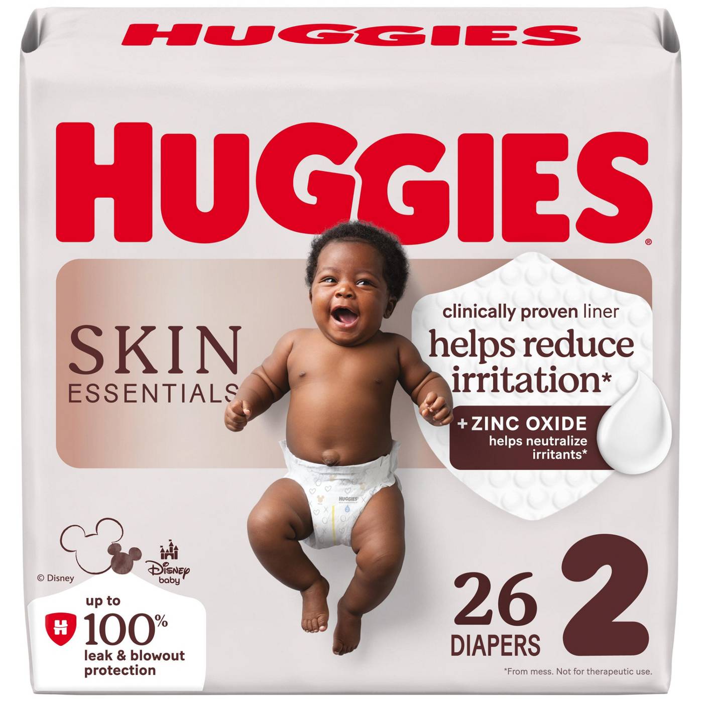 Huggies Skin Essentials Baby Diapers, Size 2 (12-18 lbs); image 1 of 2