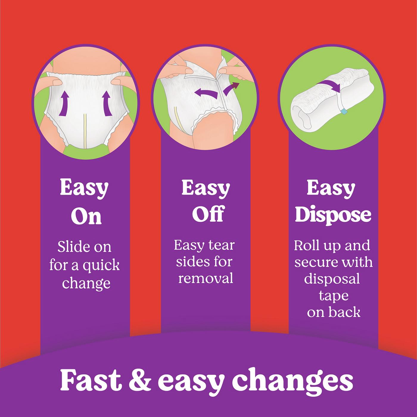 Huggies Little Movers HuggFit 360° Baby Diapers with 360° Waistband, Size 5 (27+ lbs); image 7 of 8