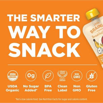 Little Brainiac Breakfast Blend Pouch - Banana Apple Oat