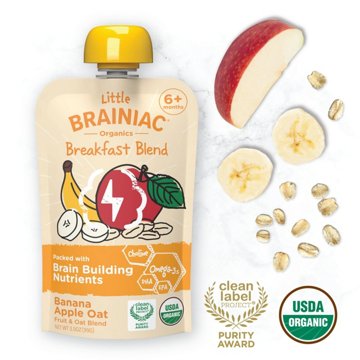 Little Brainiac Breakfast Blend Pouch - Banana Apple Oat
