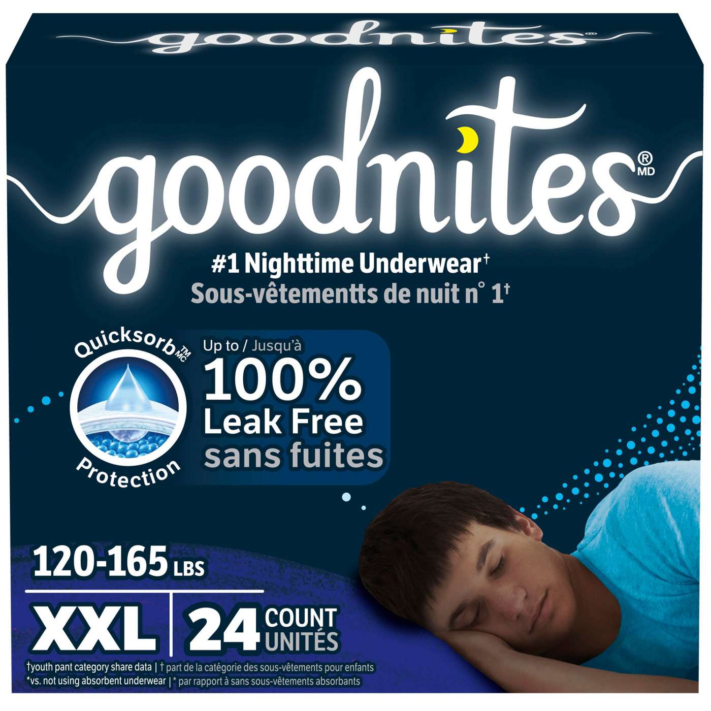 Goodnites Boys' Nighttime Bedwetting Underwear - XXL (120-165 lbs); image 9 of 9