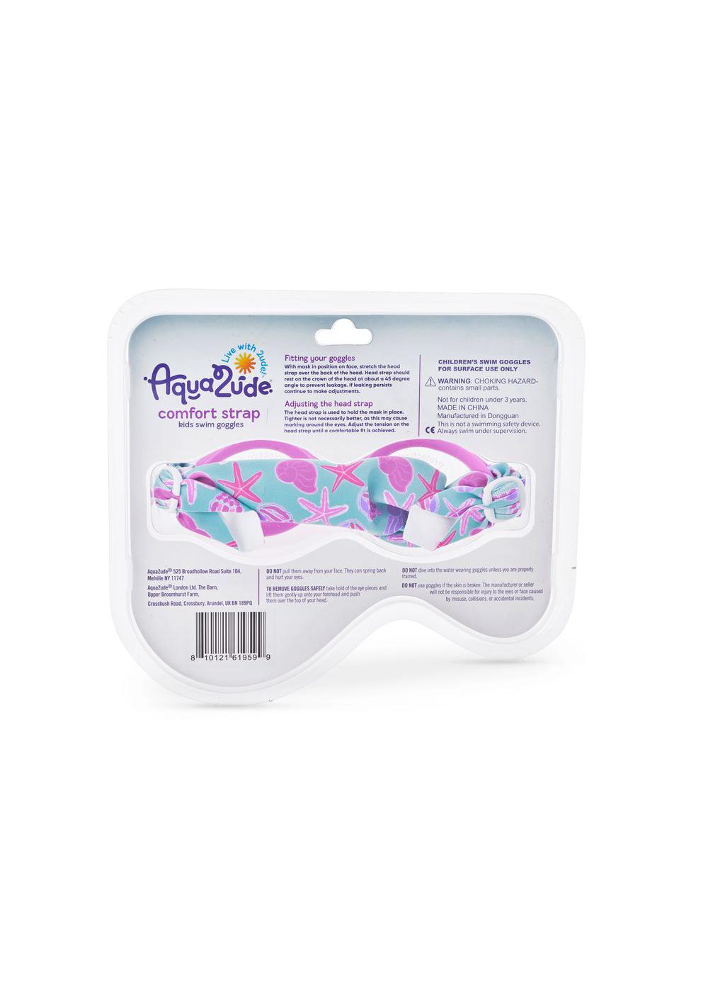 Aqua2ude Comfort Fabric Strap Kids Swim Goggle - Pink; image 4 of 4