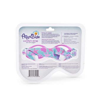 Aqua2ude Comfort Fabric Strap Kids Swim Goggle - Pink