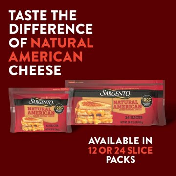 Sargento Natural American Cheese Slices