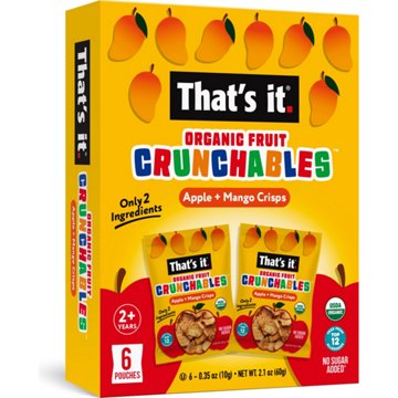 That's It Organic Fruit Crunchables - Apple & Mango Crisps