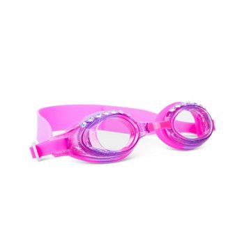 Aqua2ude Glitter Rhinestone Kids Swim Goggle - Pink