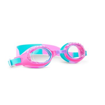 Aqua2ude Rhinestone Kids Swim Goggle - Pink & Blue