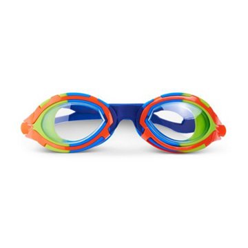 Aqua2ude Aviator Kids Swim Goggle - Blue Green & Orange