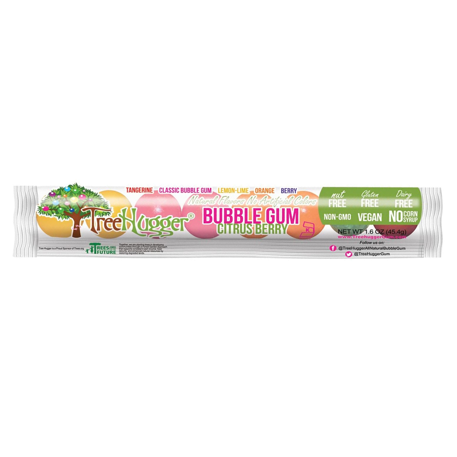 Tree Hugger Citrus Berry Bubble Gum, 1.6 oz | Central Market