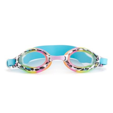 Aqua2ude Cheetah Print Kids Swim Goggle