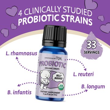Legendairy Milk Probiotic Organic Drops (0+ Months)