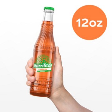 Barrilitos Mandarin Mandarina Fruit Flavored Soda Glass Bottle