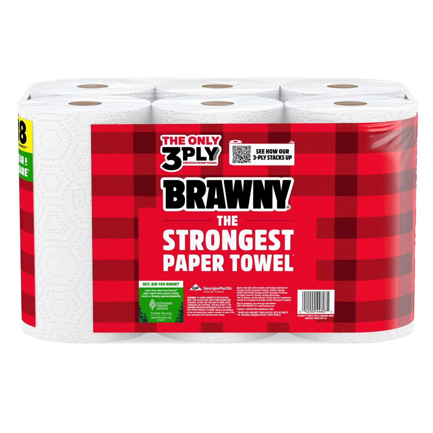 Brawny Tear-A-Square Paper Towels; image 3 of 13