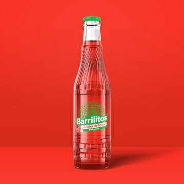Barrilitos Fruit Punch Ponche De Frutas Flavored Soda Glass Bottle