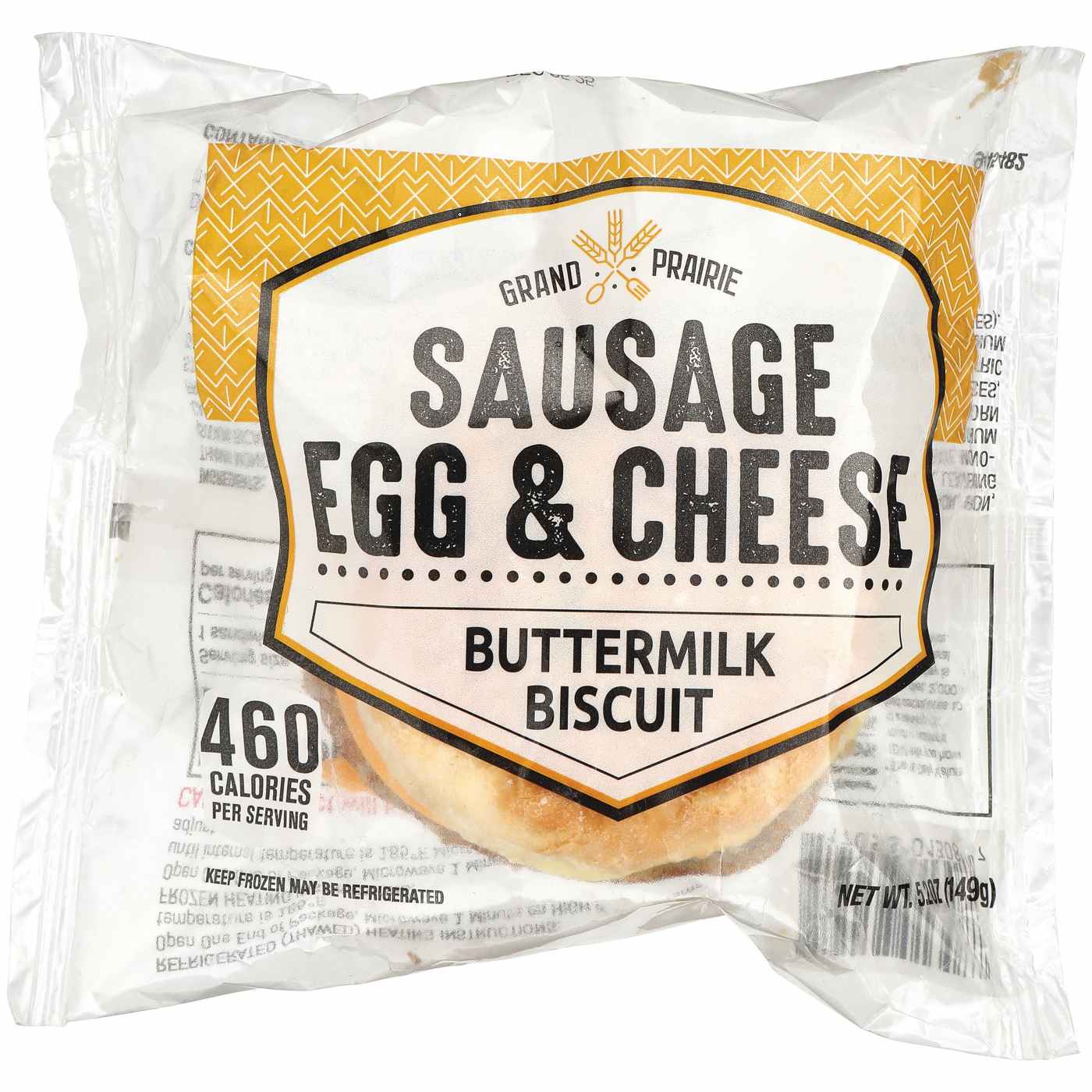 Grand Prairie Buttermilk Biscuit Breakfast Sandwich - Sausage & Egg; image 1 of 2