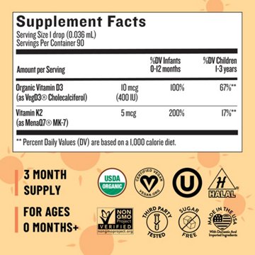 Legendairy Milk Vitamin D3 & K2 Organic Drops