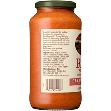 Rao's Homemade Creamy Marinara with Mascarpone Cheese Sauce