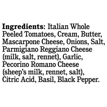 Rao's Homemade Creamy Marinara with Mascarpone Cheese Sauce