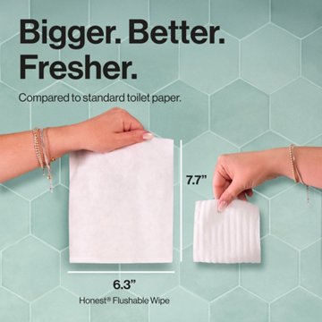 The Honest Company Flushable Plant Based Wipes