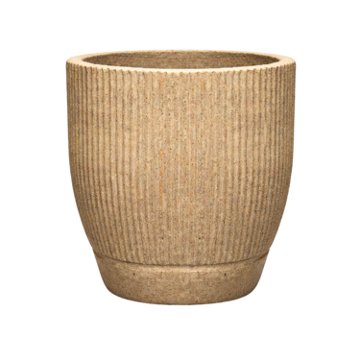Blue Orange Pottery Medium Silica Canal Clay Planter, 14.75'' x 14.5''